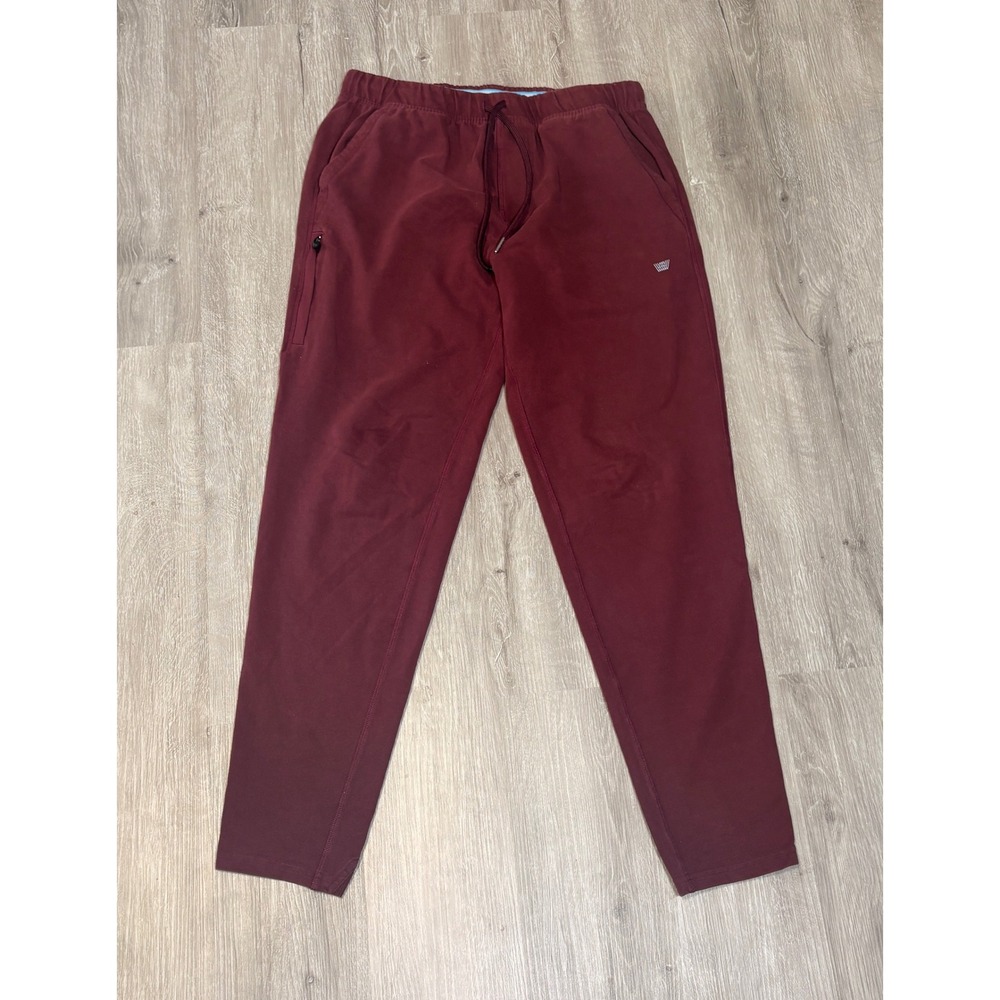 Mack Weldon Ace Sweatpants Cabernet Burgundy Red Mens Medium Tall Joggers